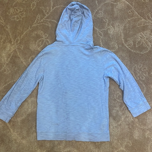 Eddie Bauer light blue zip up hoodie, mid sleeve, size XS - Picture 6 of 7